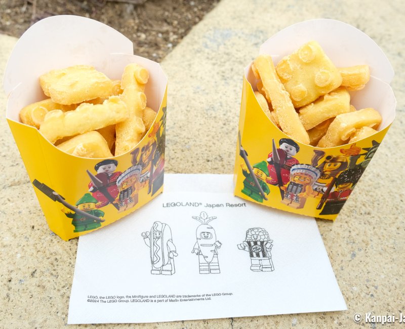 Legoland Japan (Nagoya), LEGO Bricks-shaped fries served in the park Legoland Japan (Nagoya), LEGO Bricks-shaped fries served in the park
