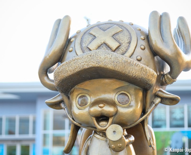 One Piece Kumamoto Revival Project (Kyushu), Statue of Chopper in the city-center of Kumamoto 2