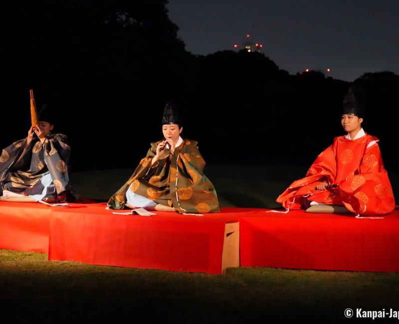 Hamarikyu Tsukimi Sanpo (Tokyo), Shinto ritual for Tsukimi Hamarikyu Tsukimi Sanpo (Tokyo), Shinto ritual for Tsukimi