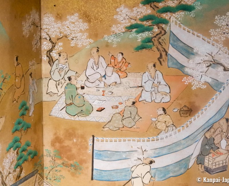 Hanbey-Fu Honten (Kyoto), Historic painting at the bento box museum
