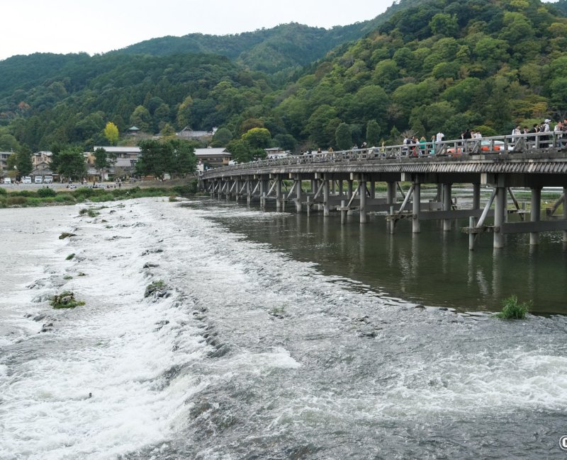 Arashiyama (Kyoto), View on Togetsukyo bridge Arashiyama (Kyoto), View on Togetsukyo bridge