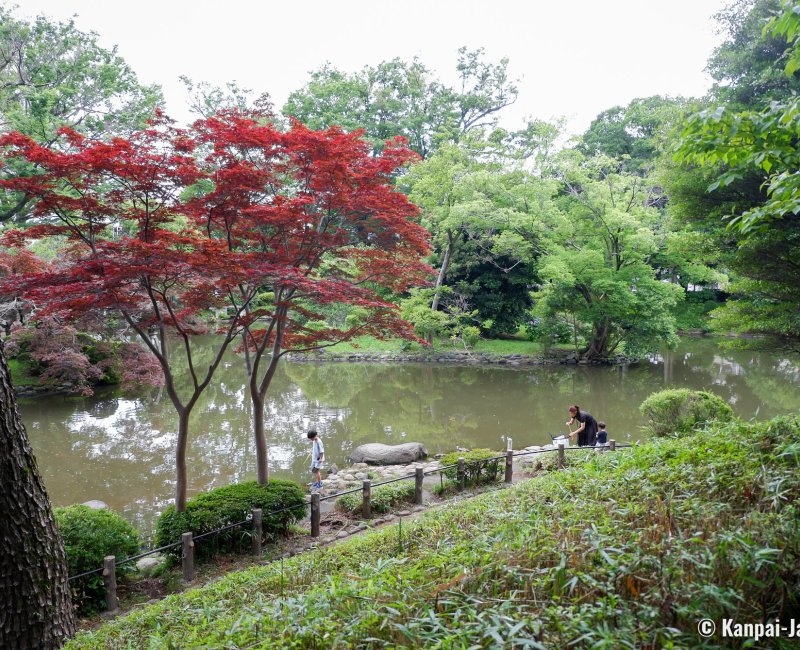 Azabu-Juban (Tokyo), Pond of Arisugawa-no-miya Memorial Park in Minami-Azabu Azabu-Juban (Tokyo), Pond of Arisugawa-no-miya Memorial Park in Minami-Azabu