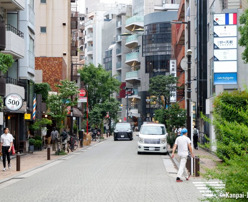 Azabu-Juban (Tokyo), View of a shopping street of Azabu-Juban Azabu-Juban (Tokyo), View of a shopping street of Azabu-Juban