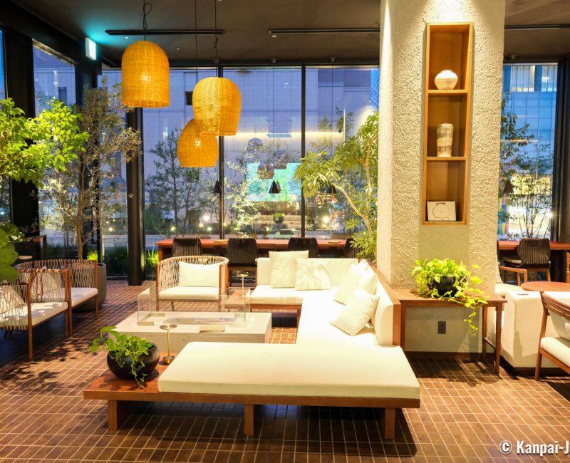 The Royal Park Canvas Fukuoka Nakasu (Kyushu), Green lounge area of the hotel The Royal Park Canvas Fukuoka Nakasu (Kyushu), Green lounge area of the hotel