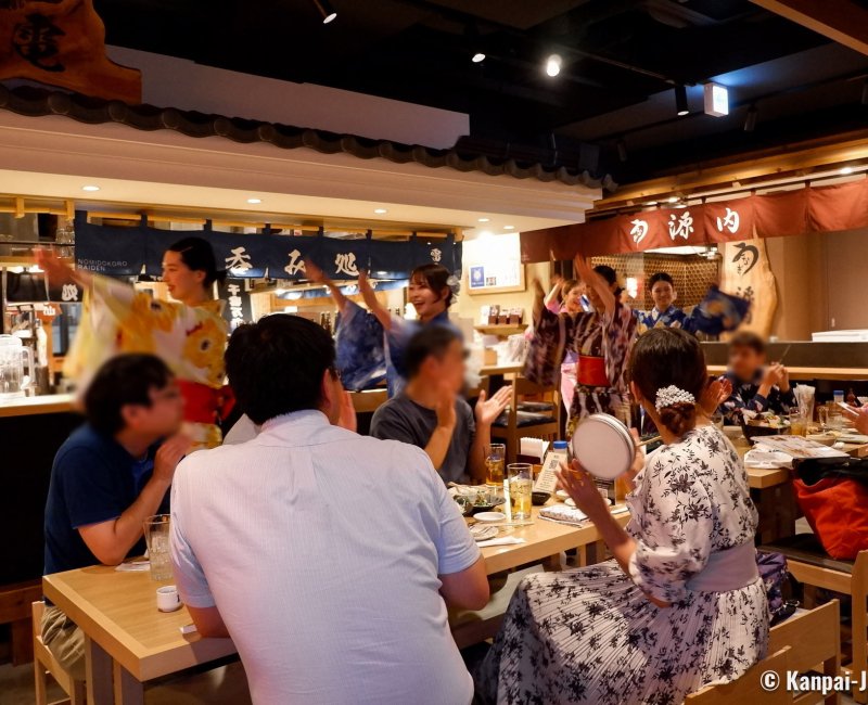 Tokyo Festival Restaurant - Bon Dance Izakaya (Kabukicho), Bon Odori dance experience Tokyo Festival Restaurant - Bon Dance Izakaya (Kabukicho), Bon Odori dance experience