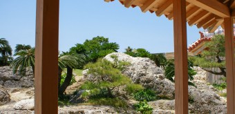 Garden view at Shuri Castle (in 2009)