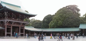 Meiji-jingu, Panorama of the inner courtyard before the renovation 2