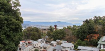 Momijidani Park (Miyajima), View toward Hiroshima from the park