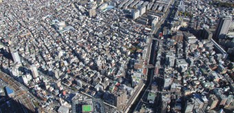 Tokyo SkyTree, View on the streets below the tower 2