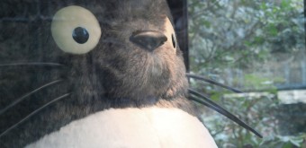 Ghibli Museum (Mitaka), Totoro plush waiting for visitors