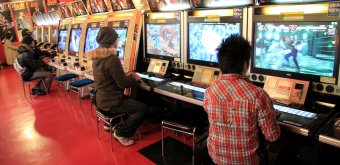 Retro arcade games in Tokyo