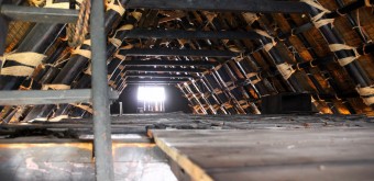 Shirakawa-go, Rafters of a thatched roof house