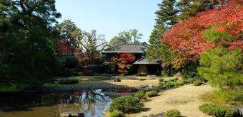 Murin-an (Kyoto), Villa and garden in autumn