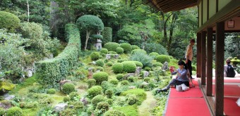 Ohara, View on Shuheki-en Garden in Sanzen-in