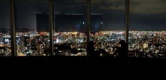 Tokyo City View (Mori Tower, Roppongi Hills), Indoor observatory at night