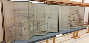 Kumamoto Castle, Folding screen with ink wash paintings