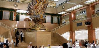 Kanda Matsuri, Statue of a celestial nymph at Mitsukoshi Department Store in Nihonbashi