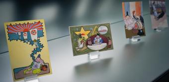 Museum of Yebisu Beer (Tokyo), Old postcard branded with Yebisu beer symbols