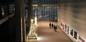 Midland Square (Nagoya), View on Sky Promenade at Christmas time