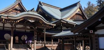 Ise Jingu, Kaguraden in Naiku inner shrine (Kotai-jingu) during Kenkoku-kinen-sai on February 11 2