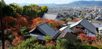 Enko-ji, View on Kyoto in autumn