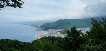 Kumano (Mie), View from the top of Matsumoto-Toge Pass on the Kumano Kodo Iseji Route