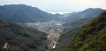 Setouchi Triennale, Shodoshima island, Panoramic view on a valley