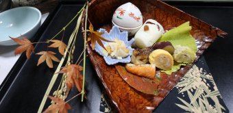 Chikuden Saryo (Taketa, Oita), Kaiseki dinner at the ryokan inn