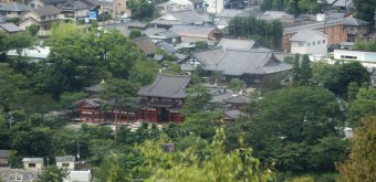 Mount Daikichi (Uji), View on the Byodo-in temple