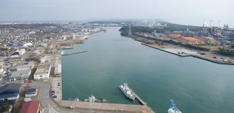 Akita, Observatory on the port from the Selion Tower 2