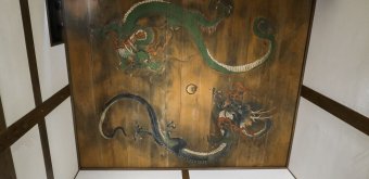 Yamaga, Dragon paintings on the ceilings of Sakura-yu onsen bath facility