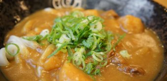 Japanese curry noodles bowl