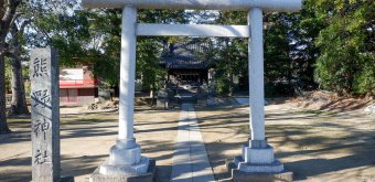 Katsushika (Tokyo), Higashimizumoto Kumano-jinja shrine at the entrance of Mizumoto Park