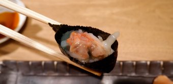 Otaru Masazushi Ginza (Tokyo), Raw fish gunkan-maki