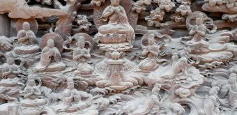 Shibamata (Katsushika, Tokyo), Carved wooden panel at Taishakuten Temple 2