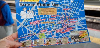 Captain Tsubasa Pilgrimage (Katsushika, Tokyo), Paper map of the Tateishi area available at Yotsugi Station