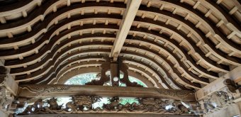 Daijo-ji (Kasumi, Hyogo), Detail of the temple's wooden architecture