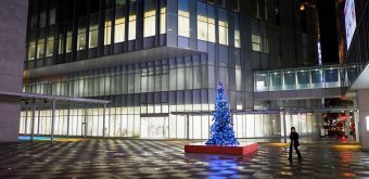 Akita Prefectural Art Museum, Surroundings of the museum at Christmas time 2