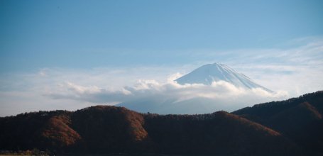 View on Mount Fuji in the Chubu area in Japan