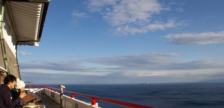 Atami Castle, View on Sagami Bay and ashiyu foot baths