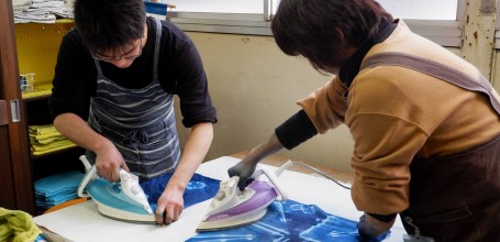 Morioka Tezukuri Mura, Fabric dyeing workshop 5