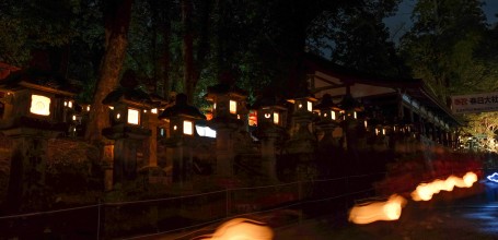 Nara, Kasuga Taisha, Setsubun Mantoro, Stone Lanterns Alleyway