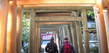 Zeniarai Benten, Corridor of wooden torii gates