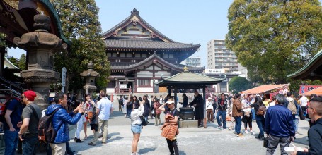 Kawasaki, Kawasaki Daishi temple during Kanamara Matsuri in April 5
