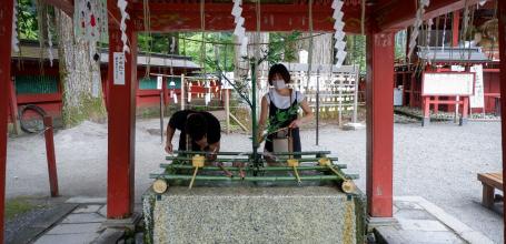 Futarasan (Nikko), shinto water ablution pavilion called chozuya