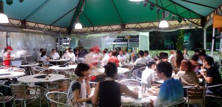 Forest Beer Garden in summer (Tokyo)
