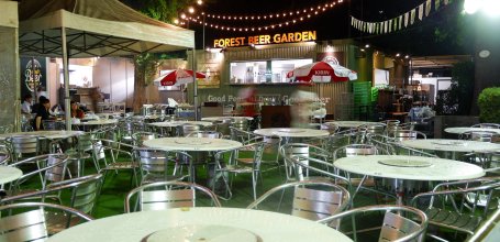 Meiji Jingu Gaien (Tokyo), Forest Beer Garden in summer