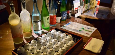 Imayotsukasa Sake Brewery (Niigata), Various sake for tasting