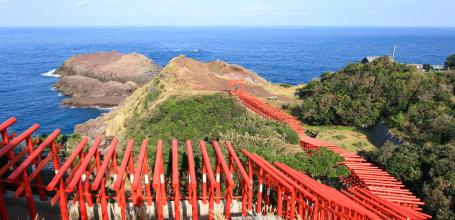 Motonosumi Inari Jinja (Chugoku), Torii gates tunnel