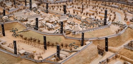 Akita, Model scale of the former castle-town in Senshu Park 